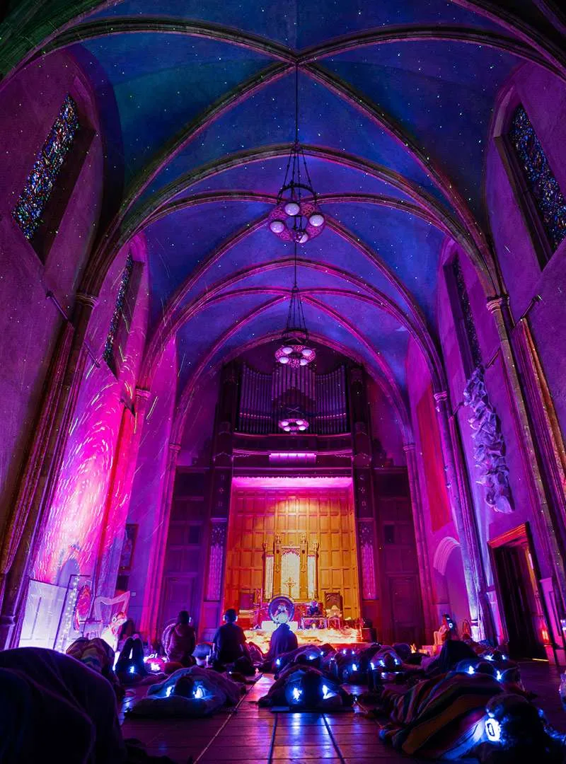Zendo Stereo live in a church